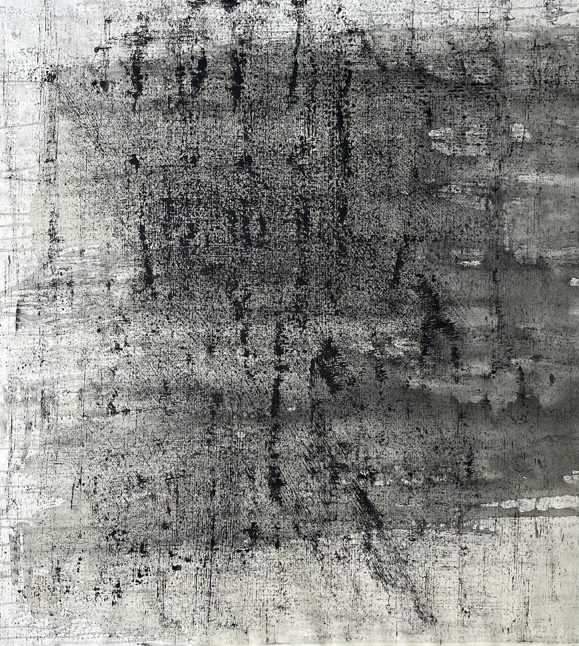 Nimeta 2026 akvarell, süsi paberil 98 × 88 cm