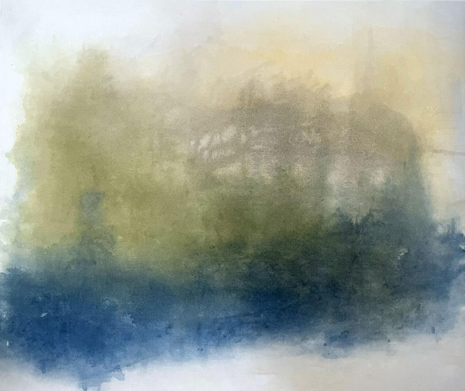 Väljad IV 2026 akvarell paberil 115 × 135 cm